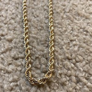Vintage 23 inch Gold tone thick chain necklace